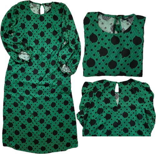 Next dress green spot texture - green,